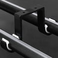 thumbnail image 5 of New Arrivals 2Pcs Double Curtain Rod Brackets Ceiling Mount Supports Aluminum Alloy Black, 5 of 8
