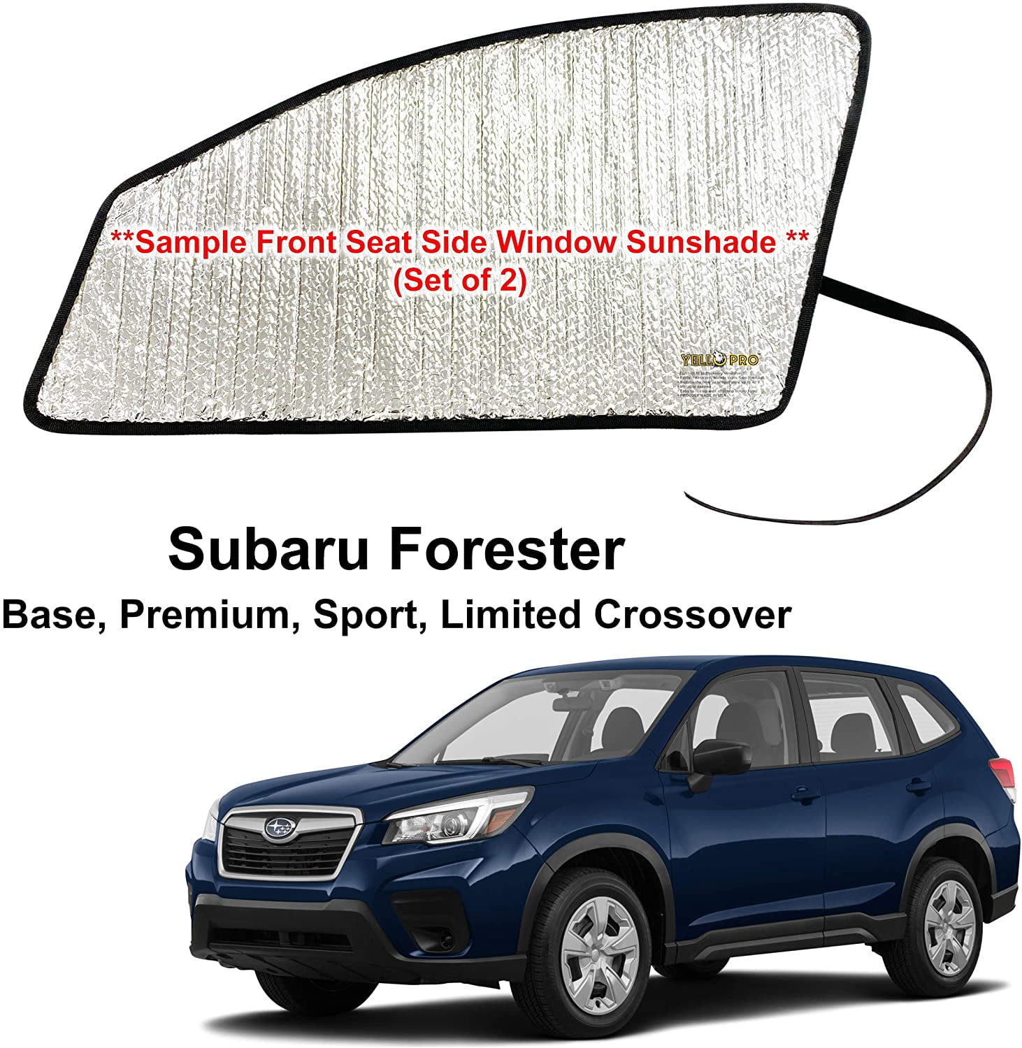 Front Side Window Sunshades for 20192022 Subaru Forester Crossover