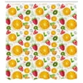 thumbnail image 2 of Ambesonne Fruits Shower Curtain, Fresh Citrus Kiwi Lemon, 69"Wx84"L, Earth Yellow Lime Green, 2 of 2