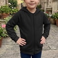 thumbnail image 3 of Mitankcoo Kids Full Zip Hoodie Jacket Raglan Long Sleeve Lightweight Sweatshirt with Pockets Fall Winter Casual Coat, 3 of 8