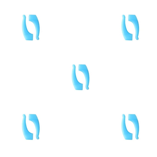 Qarigey Gafas Ear Grip Anteojos antideslizantes Temple Tips 1 par Equipo de belleza elástico para niños Adultos Azul claro Type2 NO2
