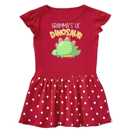 

Inktastic Gramma s Lil Dinosaur with Cute Stegosaurus Gift Baby Girl Dress