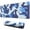Blue Military Camouflage-1, variant on Blue-gray Blospot Camouflage mouse Padswaterproofwashable for Office Home Work GamingmousepadsRubber Base Mousepad with Stitched Edges 31.5x11.8inches