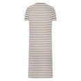 thumbnail image 5 of Dasayo Zipper Womens Nightgowns Plus Size Long Nightgown Side Split Striped Sleepwear Gowns for Women Sleepwear XXL, 5 of 7