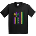 thumbnail image 3 of Inktastic Mardi Gras Flag Youth T-Shirt, 3 of 5