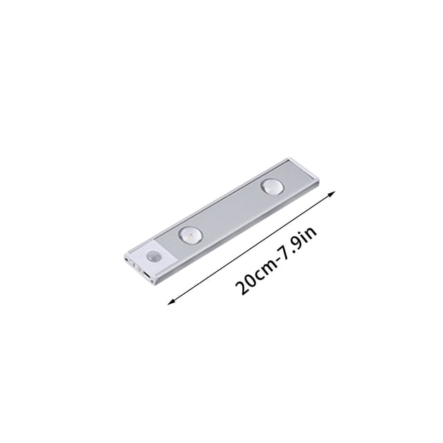 Agiferg LED Cabinet Light With Motion Sensor Ultra Thin Human Body Induction Intelligence LED Lamp 0.9cm Ultra Thin