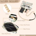 thumbnail image 3 of FORMRS Women Crossbody Purse with Chain Strap Vegan Leather Shoulder Handbag, Beige Vegetables Pattern, 3 of 7