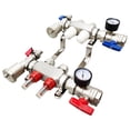 thumbnail image 5 of 1/2 Inch 2-Branch PEX Radiant Floor Heating Manifold Set Radiant Heating Installation Kit with Flow Meters, 5 of 12