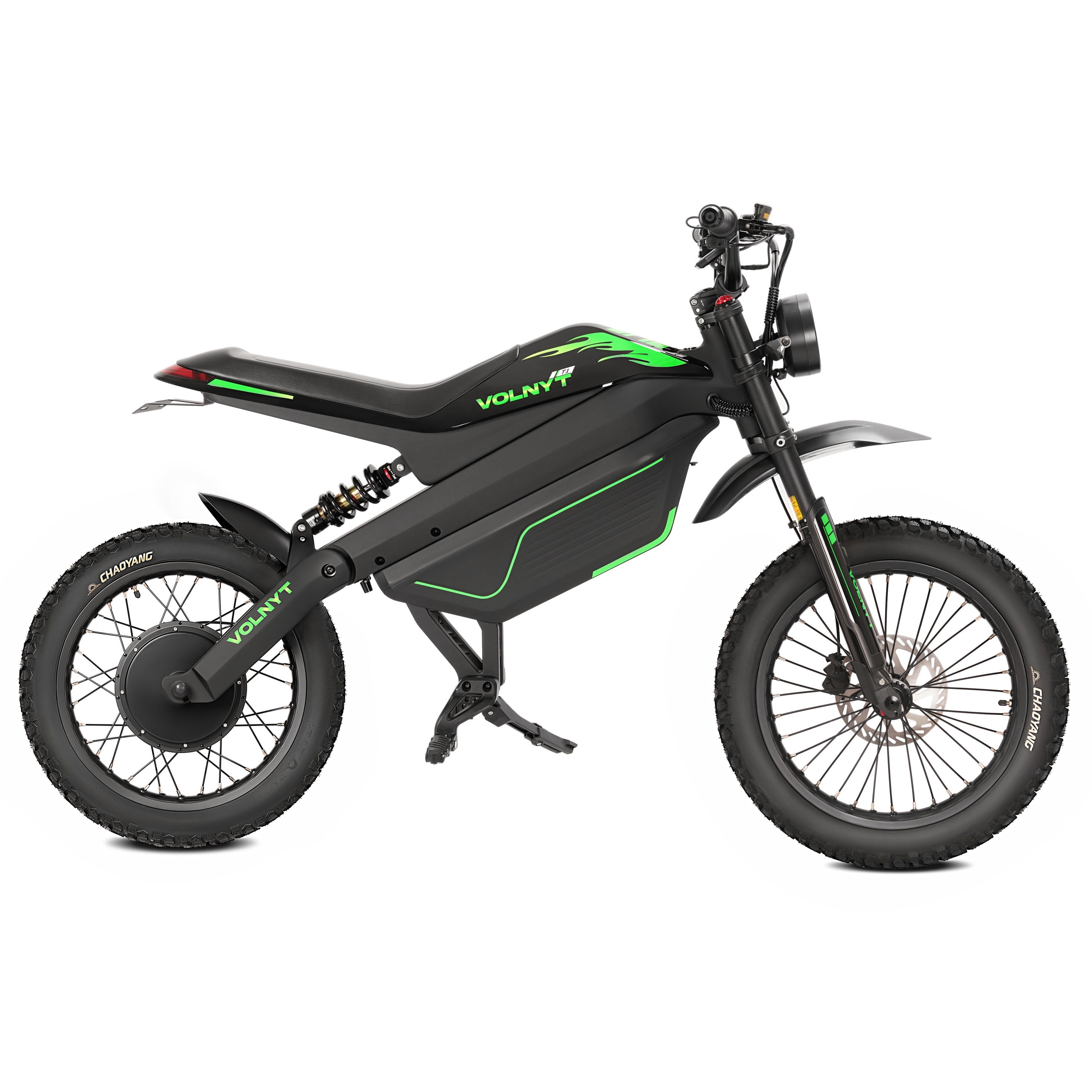 VOLNYT 17" Electric Dirt Bike for Adult,48V 3000W 38.4AH Samsung lithium battery,Men's Road Mountain Moped Ebike BLACK