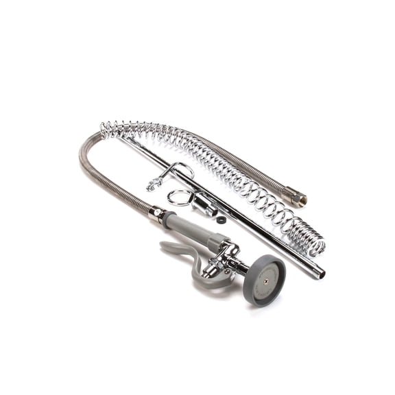 T&S Brass Pre-Rinse Assembly, 44 Stainless Steel Hose, Self B-2250 - Genuine OEM Replacement Part