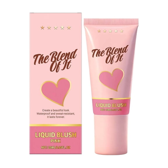 Moisturizing Powder Blusher, Liquid Blush, Natural Finish Long-Lasting Hydrating Makeup, Lightweight Easy Blend Comfortable Wear for Daily Use