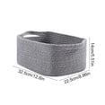 thumbnail image 3 of HaoXun 10L Rectangular Rope Storage Basket with Handles - 32.5x22.5x14cm Nylon Woven Organizer for Home Nursery, 3 of 6