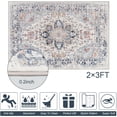 thumbnail image 2 of Vintage Area Rug x Washable Living Room Rug Indoor Print Accent Rugs for Bedroom Distressed Thin Throw Rugs Carpet for Living Room Kitchen Entryway, 2 of 7