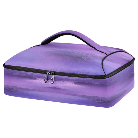 Casserole Carrier Bag Portable Casserole Travel Carry Bag for Outdoor Picnic Camping Purple Mist