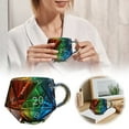thumbnail image 1 of Rainbow 0 Dice Mug Game Mug Polyhedral Dice Coffee Cup With Handle Game Night Mugs For Tabletop Rpg & Lovers, 1 of 7