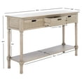 thumbnail image 3 of SAFAVIEH Landers 3-Drawer Console Table, Off-White/Brown, 3 of 14