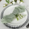 thumbnail image 2 of BalsaCircle 5 Pieces Dusty Sage 21" Cheesecloth Gauze Cotton Table Napkins, 2 of 8