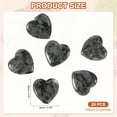 thumbnail image 2 of Uxcell Heart Crystals Stone, Natural Crystal Polished Love Gemstone Rose Quartz Pocket Bulk Set Gifts for Mother Women Black, 2 of 6