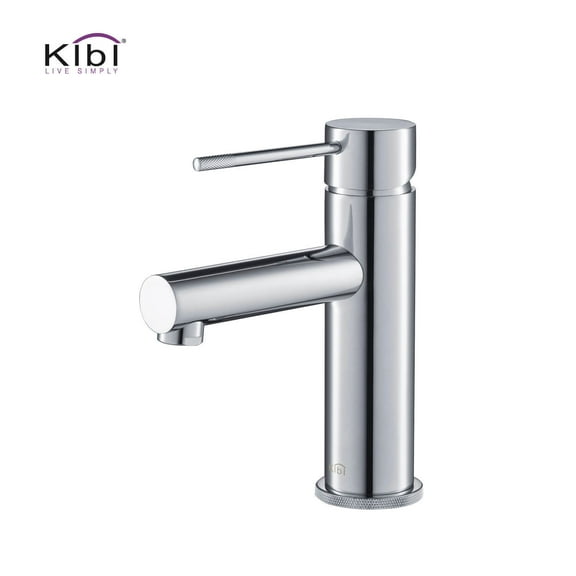 Kibi Circular X Single Handle Bathroom Vanity Sink Faucet