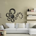 thumbnail image 5 of Wall Sticker Decal,Circles 3D Modern Mirror Wall Clock Watches Stickers Decals Home Room DIY Decors, 5 of 7