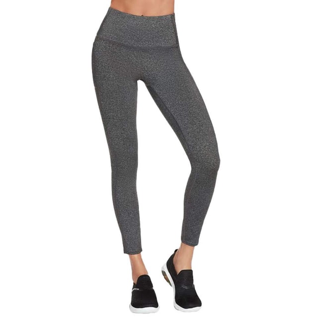 Skechers Women's Go Walk High Waisted Legging, Heathered Gray, XX-Large