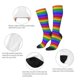 thumbnail image 3 of Balery Colorful Glitter Rainbow Calcetines novedosos Calcetines deportivos Calcetines hasta la rodilla Calcetines de algodón Calcetines originales y geniales, 3 of 6