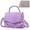 Purple, variant on LZLINGMEI Small Crossbody Bags for Women Girls Trendy Top Handle Satchel Purses with Detachable Acrylic Chain