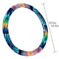 thumbnail image 4 of Tie Dye 14.5 Inch Printing PVC Leather Car Wheel Cover Steering Wheel Covers Auto Accessories, 4 of 6