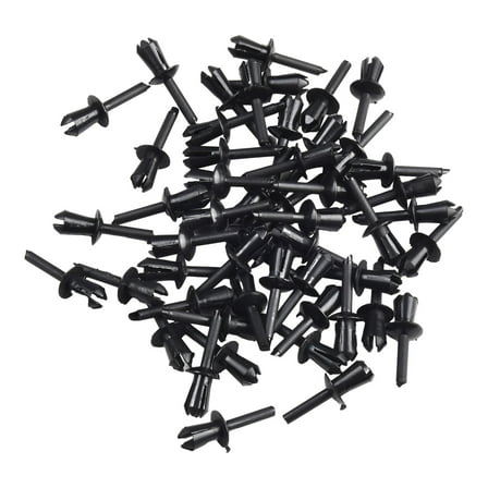 5mm Car Body Plastic Push Pin Rivet Lining Fasteners Trim Moulding Clips 50Pcs