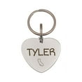 thumbnail image 2 of Anavia Stainless Steel Double Sided Heart Name and State Icon Engraved Dog & Cat ID Tag, Multi-color, L, 2 of 11