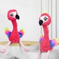 thumbnail image 6 of Flamingo Plush Interactive Toy Pink Flamingo Stuffed Toy Updated Singing Dancing, 6 of 11