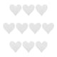 thumbnail image 1 of Uxcell Corazones Parches Blanco Parche Termoadhesivo Bordado Aplique 2.8x2.68 Pulgadas Reparación de Ropa Mochila 10Pcs, 1 of 6