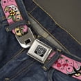 thumbnail image 2 of Buckle-Down Belt, Seatbelt Buckle Belt, Lucky Pink, 30 to 44 Inches, 2 of 9