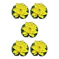 thumbnail image 3 of QualitChoice Artificial Lotus Replacement Simulation Outdoor Garden Park Pond Pool Photography Fake Water Flower Decor Yellow 5PCS, 3 of 6
