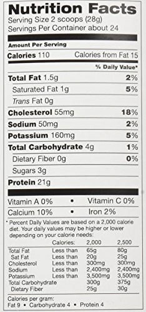 Tera's Whey Grass Fed Whey Protein Powder, Bourbon Vanilla, 21g Protein, 1.5 Lb