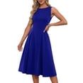 thumbnail image 1 of Vestido de verano GRACE KARIN A Line 2025 Sin Mangas Royal Blue S, 1 of 5