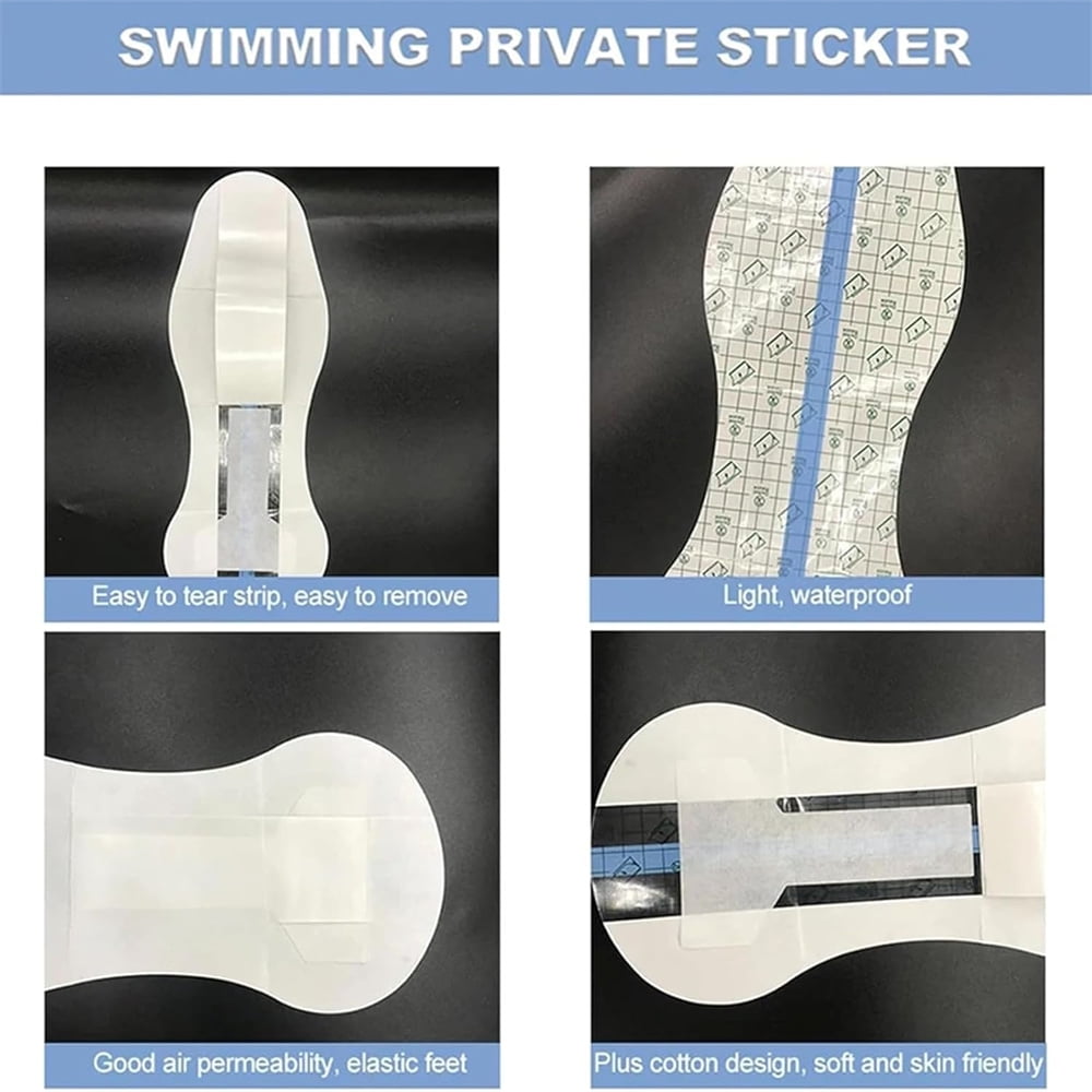NOGIS Waterproof Swimming Pads for Women Waterproof Private Patches Prevent Dirt Skin Friendly Private Stickers Swimming Private Stickers, Perfect for Swimming and Daily Use (10 Pcs)