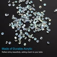 thumbnail image 3 of Uxcell 14000Pcs Acrylic Wedding Table Diamonds 3mm Crystals Gems for Decorations, Mint Green AB, 3 of 6