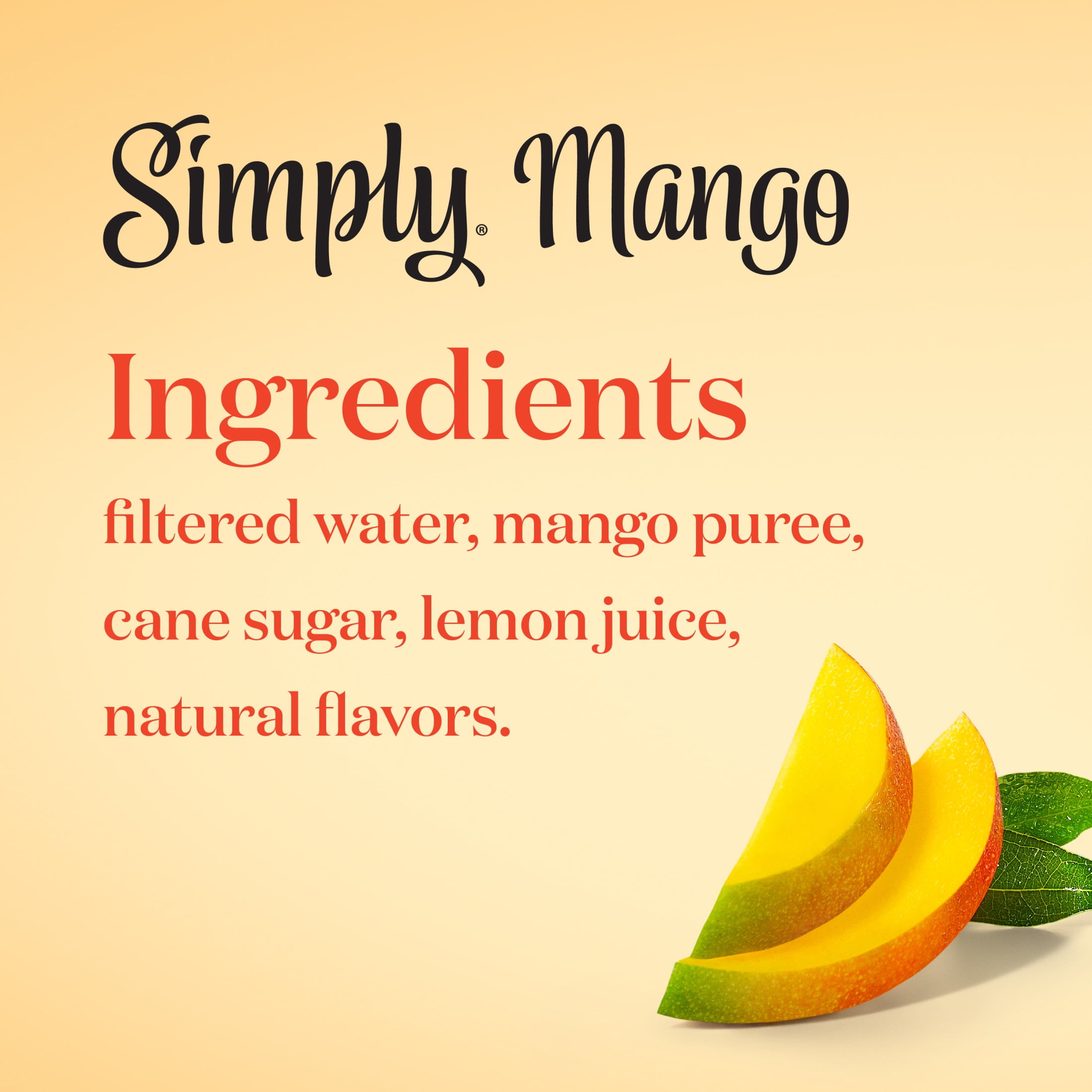 Simply Mango Juice Drink Bottle, 52 fl oz