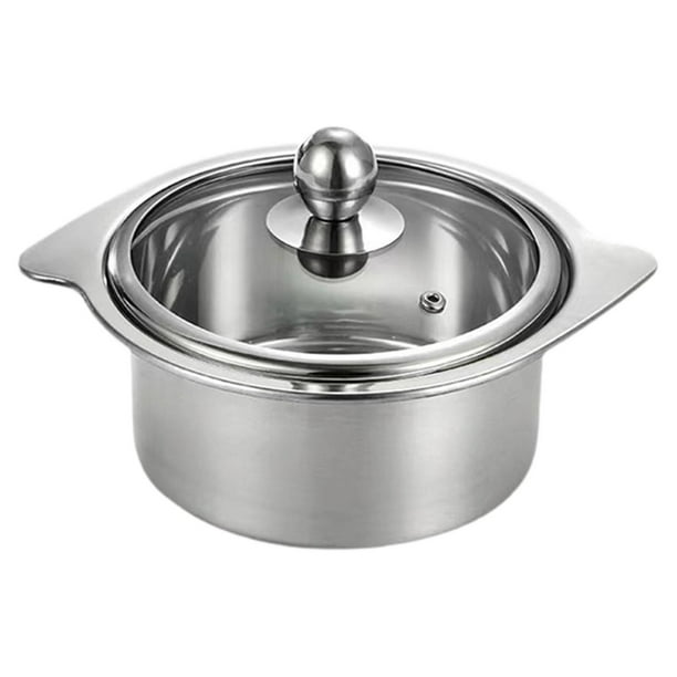 Olla para sopa con tapa, multifuncional, fácil de limpiar, ideal para regalar, duradera. Diámetro de la boca 14cm