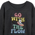 thumbnail image 3 of Peanuts - Summer Edition - Snoopy - Go with the Flow - Women's Lightweight French Terry Long Sleeve Shirt, 3 of 5