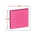 thumbnail image 2 of 100 Sheet 3 in. x 3 in. Self-Stick Note Pads - Assorted Neon Colors (12/Pack), 2 of 6