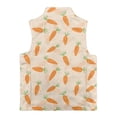 thumbnail image 6 of Binienty 2T Toddler Girls Fleece Vest With Pockets Easter Carrot Zip Up Stand Collar Soft Fuzzy Fluffy Jacket Little Kids Casual Trendy Winter Outfits, 6 of 7