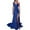 Dark Blue, variant on Clearance! Borniu Wedding Guest Dresses for Women, Maxi Dress,V- Neck Paillette Suspenders High Waist Condole Back Zipper Gold Velvet High Waist formal Dress, Cocktail Dress Clearance