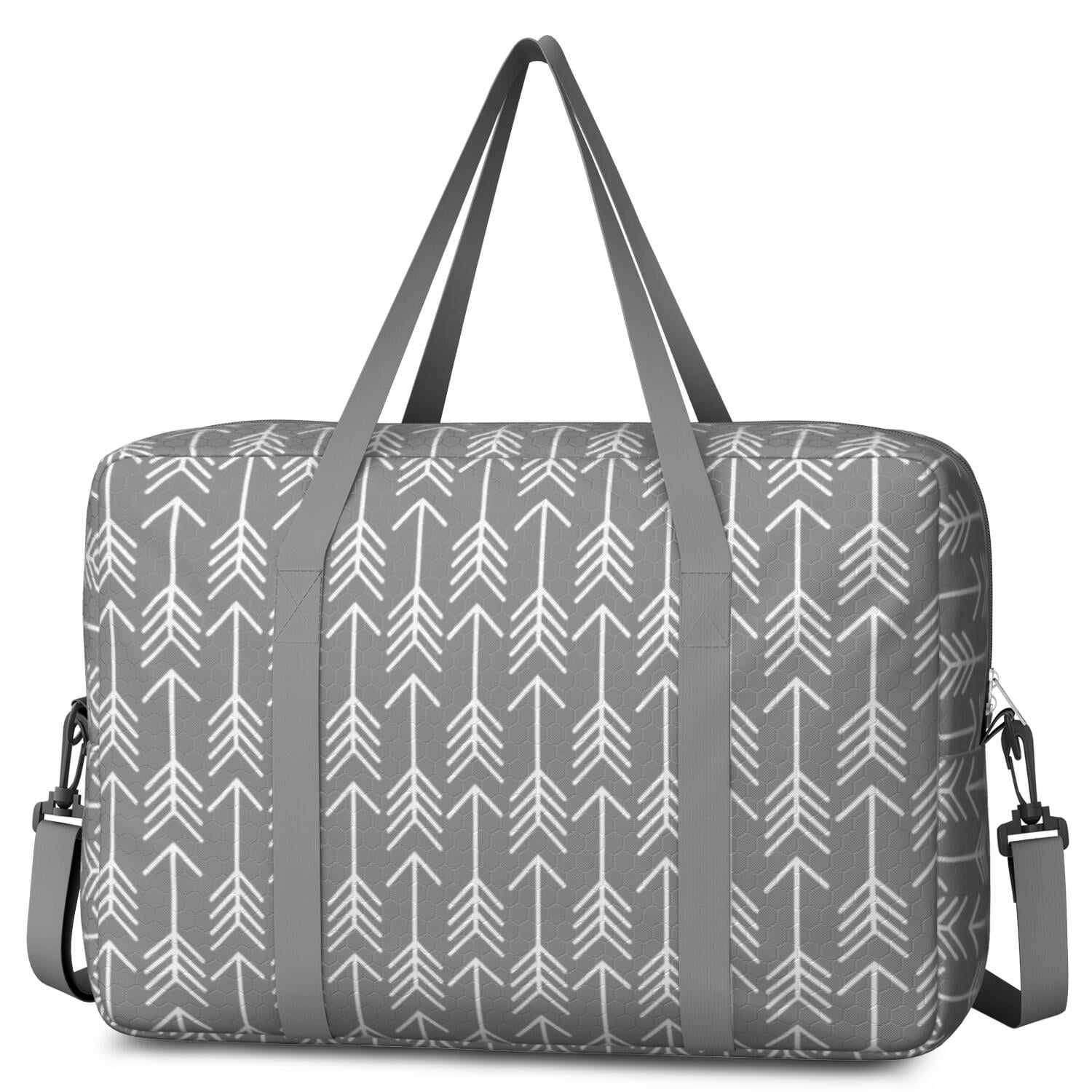 For Spirit Airlines Personal Item Bag 18x14x8 Inch, Boho Weekender Travel Bag, Foldable Travel Duffel Bag Underseat Carry on Bag with Luggage Sleeve for Women and Men 30L