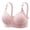 Light Pink, variant on Women Bra Front Button Closure Adjustable Strap Push Up Plus Size No Wire Breast Support Elastic Soft Solid Color Lady Bra Underwear