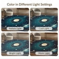 thumbnail image 7 of ODIKA 8'x10' Washable Area Rug Space Star Galaxy Constellation Map With Cosmic Night Sky Design for Dining Room, Large Office, Lounge, Non-Slip Chair-Friendly Mat, 7 of 7