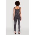 thumbnail image 4 of Womens Trendy Acid Wash Sleeveless Square Neck Jumpsuit, 4 of 4