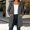 Dark Gray hooded full zip jacket women a1, variant on Women's Hooded Zip Up Jacket with Pockets Long Sleeve Solid Color Casual Coat Fashion Fall Winter Outfit, Army Green M