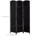 thumbnail image 3 of HOMCOM 3 Panel Folding Room Divider Privacy Screen Indoor Home Decoration, 3 of 10